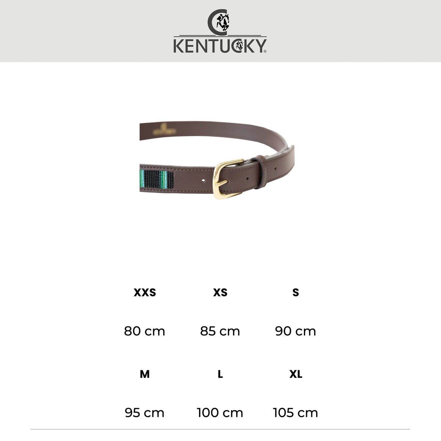 Handgefertigter Gürtel von Kentucky Horsewear – Silber