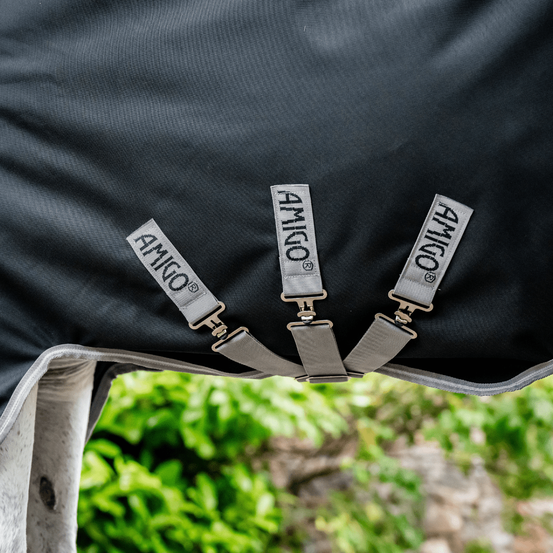 Horseware - Amigo Bravo 12 Plus Regndækken m. hals - 0 gram - Sort - animondo.dk - AARP70 - KJI0 - 45