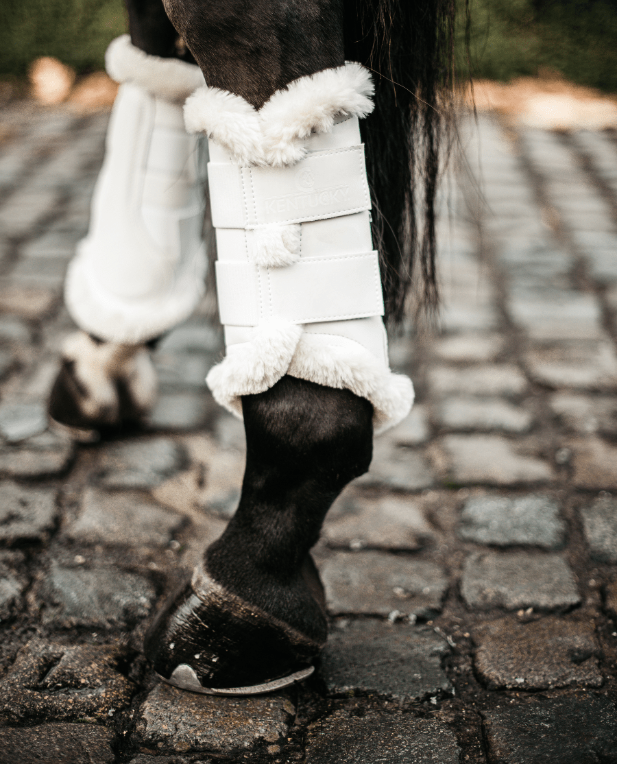 Kentucky Horsewear - Dressurgamacher m. Lam - Hvid - animondo.dk - 42309 - 02 - S