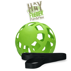 Hay Slowfeeder fun and flex 22 cm Green Ball - animondo.dk