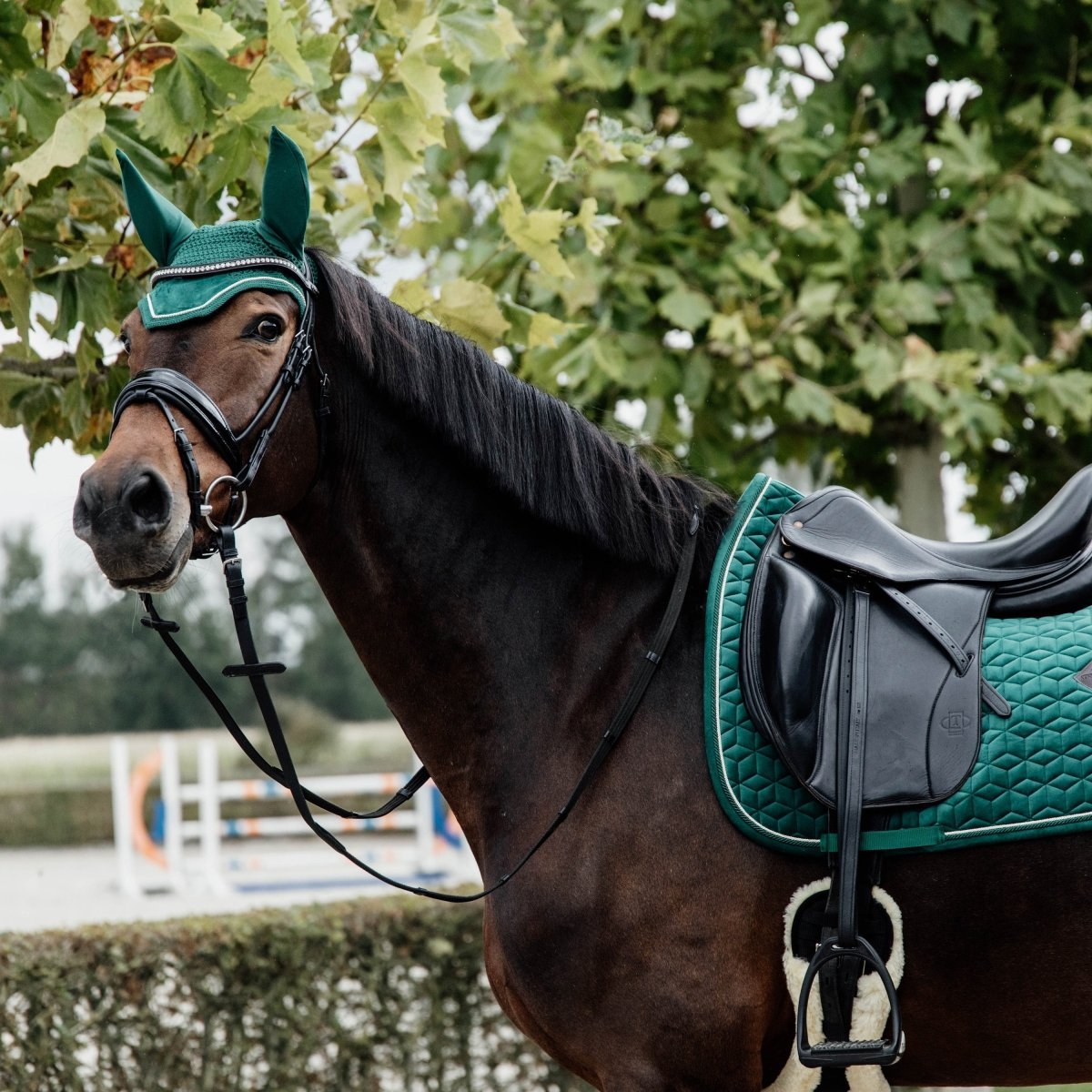 Kentucky - Velour Dressur Underlag - Mørkegrønt - animondo.dk - 42579 - 73 - DR