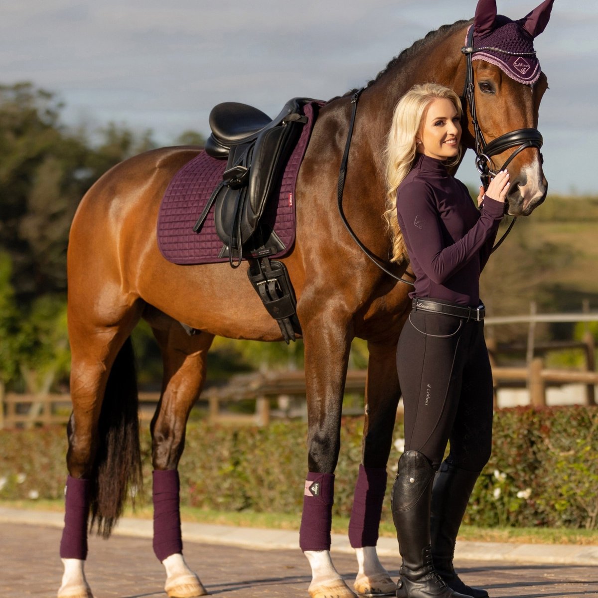 LeMieux Classic Polo Bandager - Fig - animondo.dk