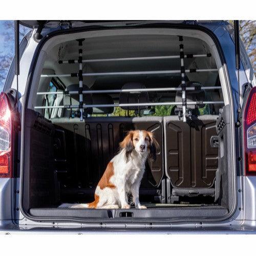 Trixie Hundegitter til bil, bredde:113–180cm, højde:46–60cm - Sølv/Sort - animondo.dk
