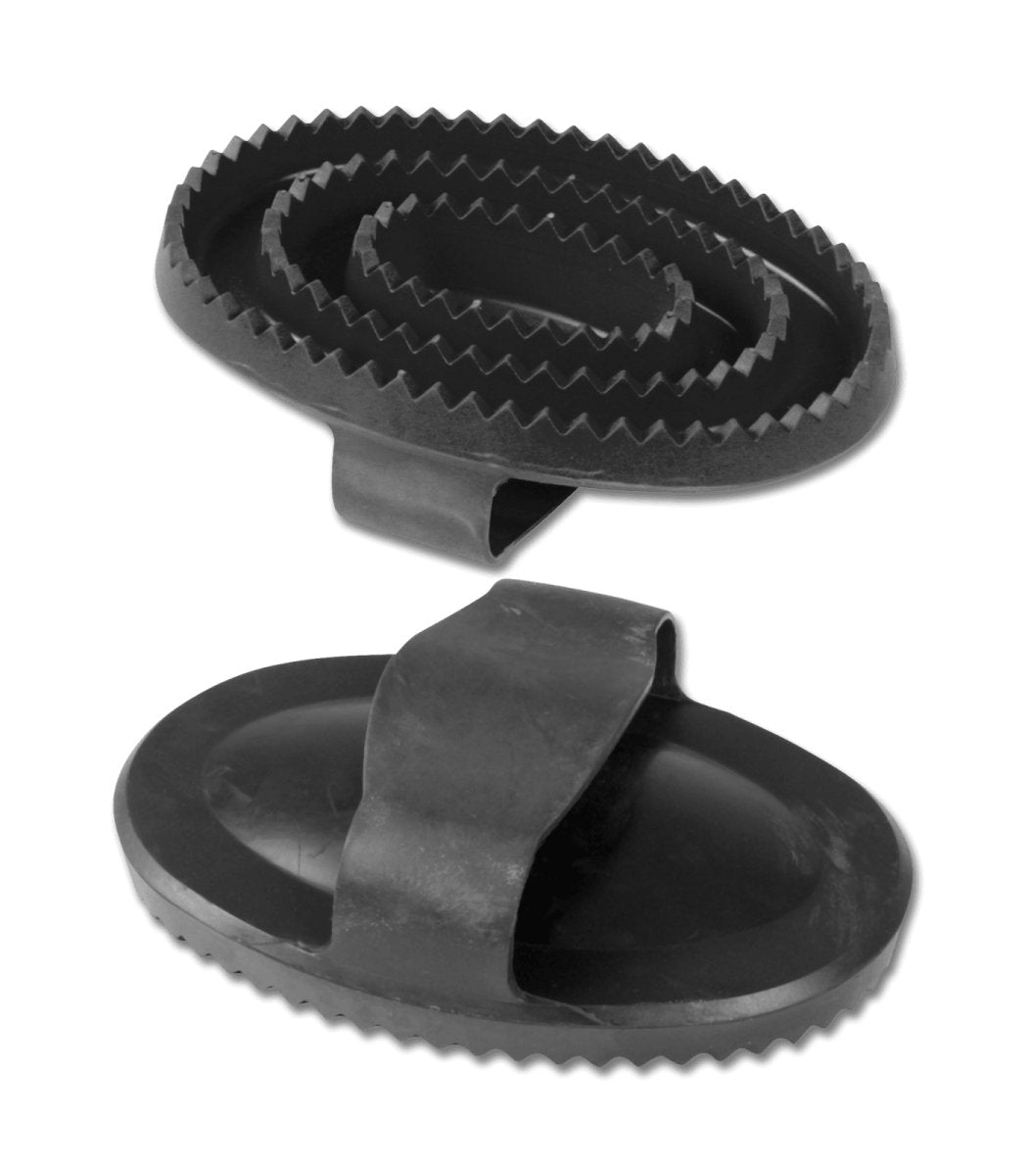 Waldhausen Rubber Curry Comb small - Sort - animondo.dk