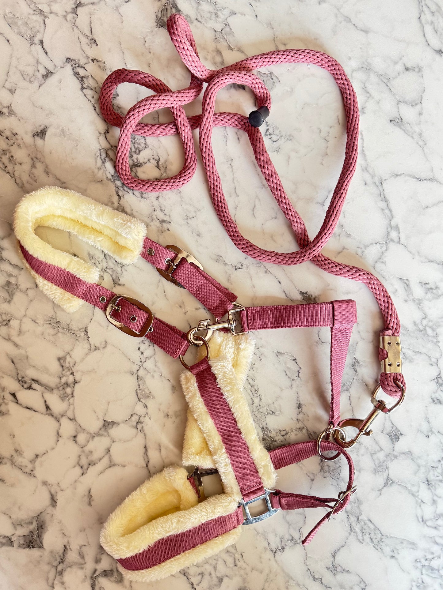 Cavalli Fleecedækken + Grime + Træktov + Cavalli Hønet - Old Rose