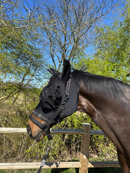 Cavalli Fluemaske m. ører - Sort 2025 - animondo.dk - Cav3305