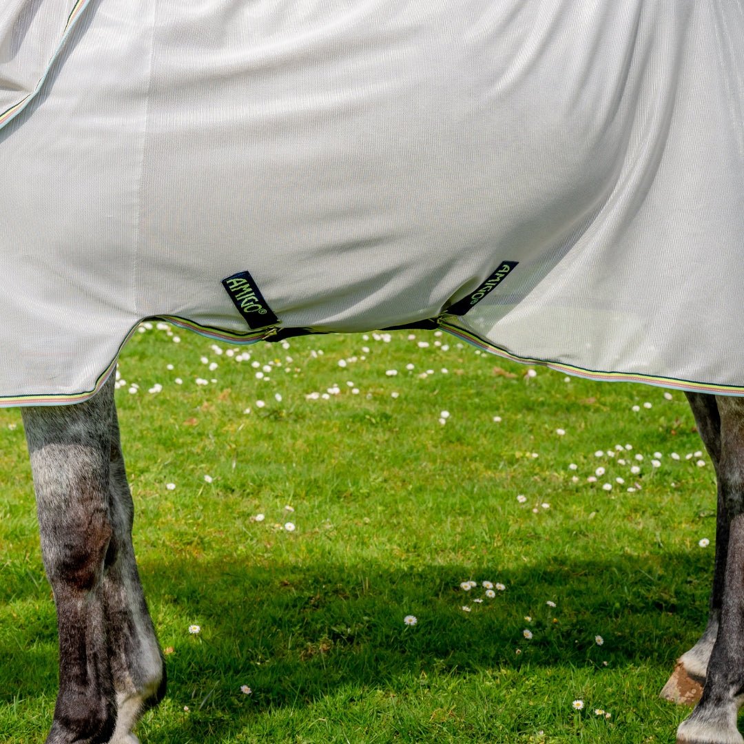 Horseware - Amigo Bug Rug Insektdækken - Grå/Grøn - animondo.dk - AFRR70 - IBL0 - 45