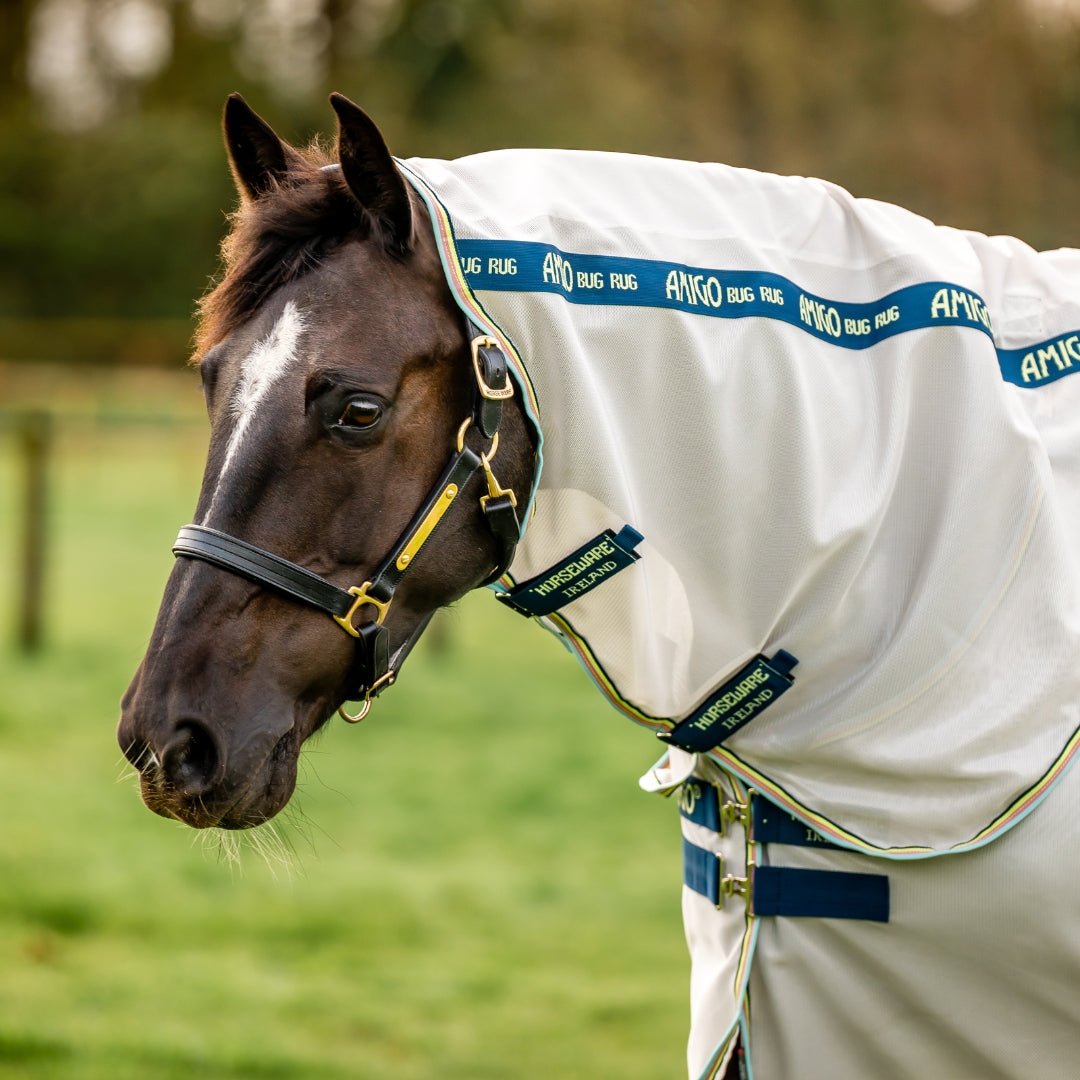 Horseware - Amigo Bug Rug Insektdækken - Grå/Grøn - animondo.dk - AFRR70 - IBL0 - 45