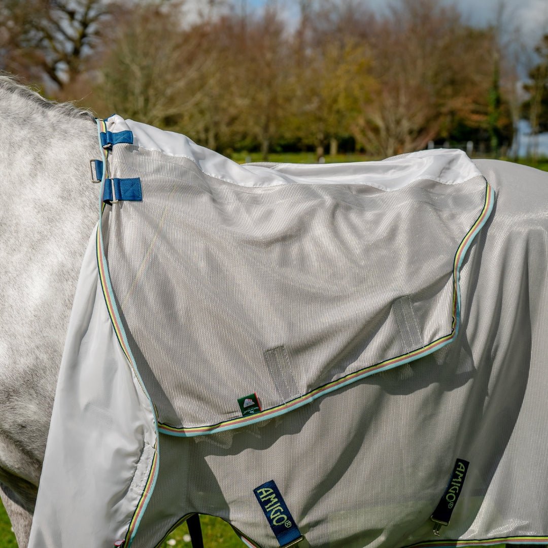 Horseware - Amigo Bug Rug Insektdækken - Grå/Grøn - animondo.dk - AFRR70 - IBL0 - 45