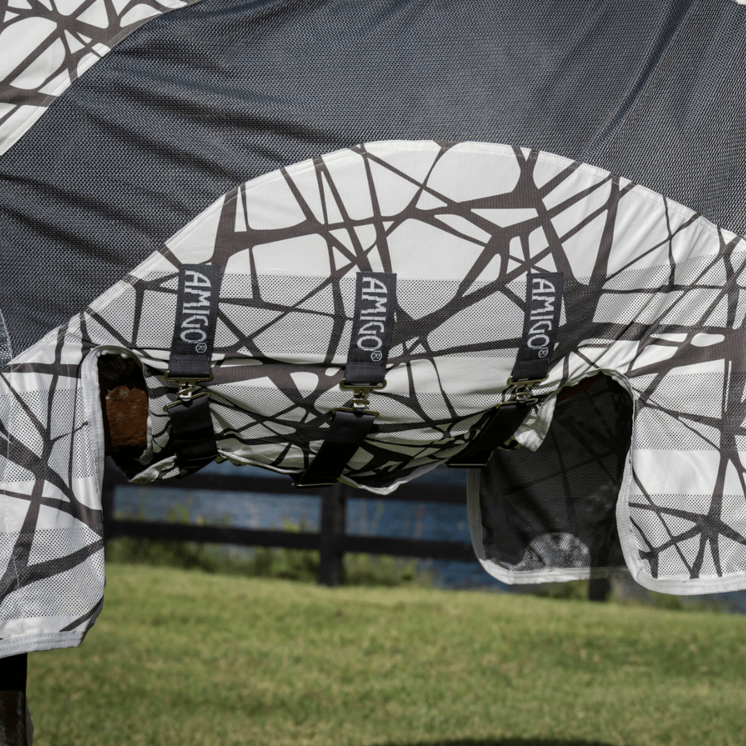 Horseware - Amigo CamoFly Plus Regn - og insektdækken - Mønster/Grå - animondo.dk - AFRRK3 - I7BI - 66