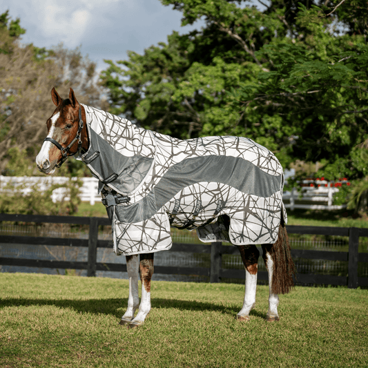 Horseware - Amigo CamoFly Plus Regn - og insektdækken - Mønster/Grå - animondo.dk - AFRRK3 - I7BI - 66