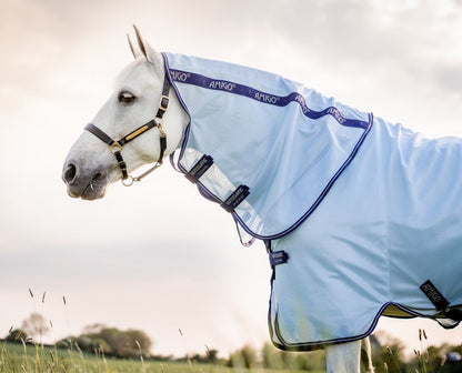 Horseware - Amigo XL Insektdækken - Blå/Sølv - animondo.dk - AFRBG9 - CABI - 75