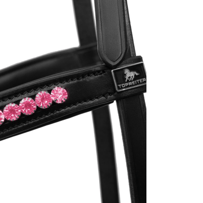 Top Reiter - "DEMANTUR" Nakkestykke til trense - Sort/Pink - animondo.dk - KS - DM - PI