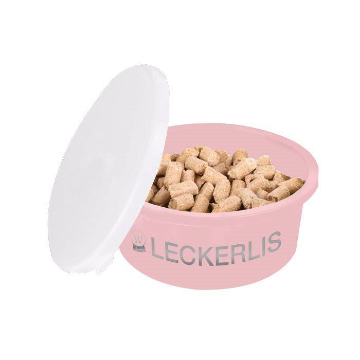 Waldhausen Godbidsbøtte m. Låg - Pink - 2 L - animondo.dk - 1501632+1501699