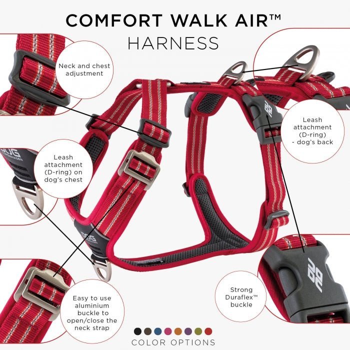 Dog Copenhagen Sele - "Comfort Walk Air™" - Rød - animondo.dk - HAR0345