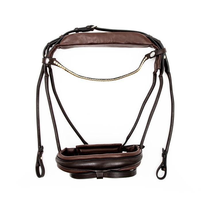Animondo Finesse Bridles Cassidy Trense, rundgenäht mit breitem Nasenband ...
