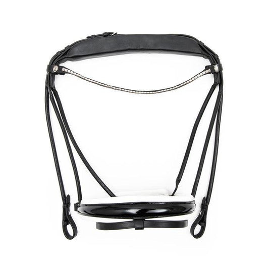 Finesse Bridles - "Cassidy Trense" - sort/hvid/lak/sølv - animondo.dk - SBCCD - 10