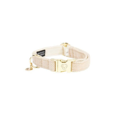 Kentucky Dog Collar Wool - Beige - animondo.dk