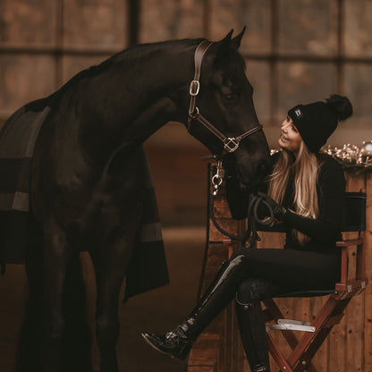 Kentucky Horsewear Anatomisk Grime i imiteret læder - Brun - animondo.dk