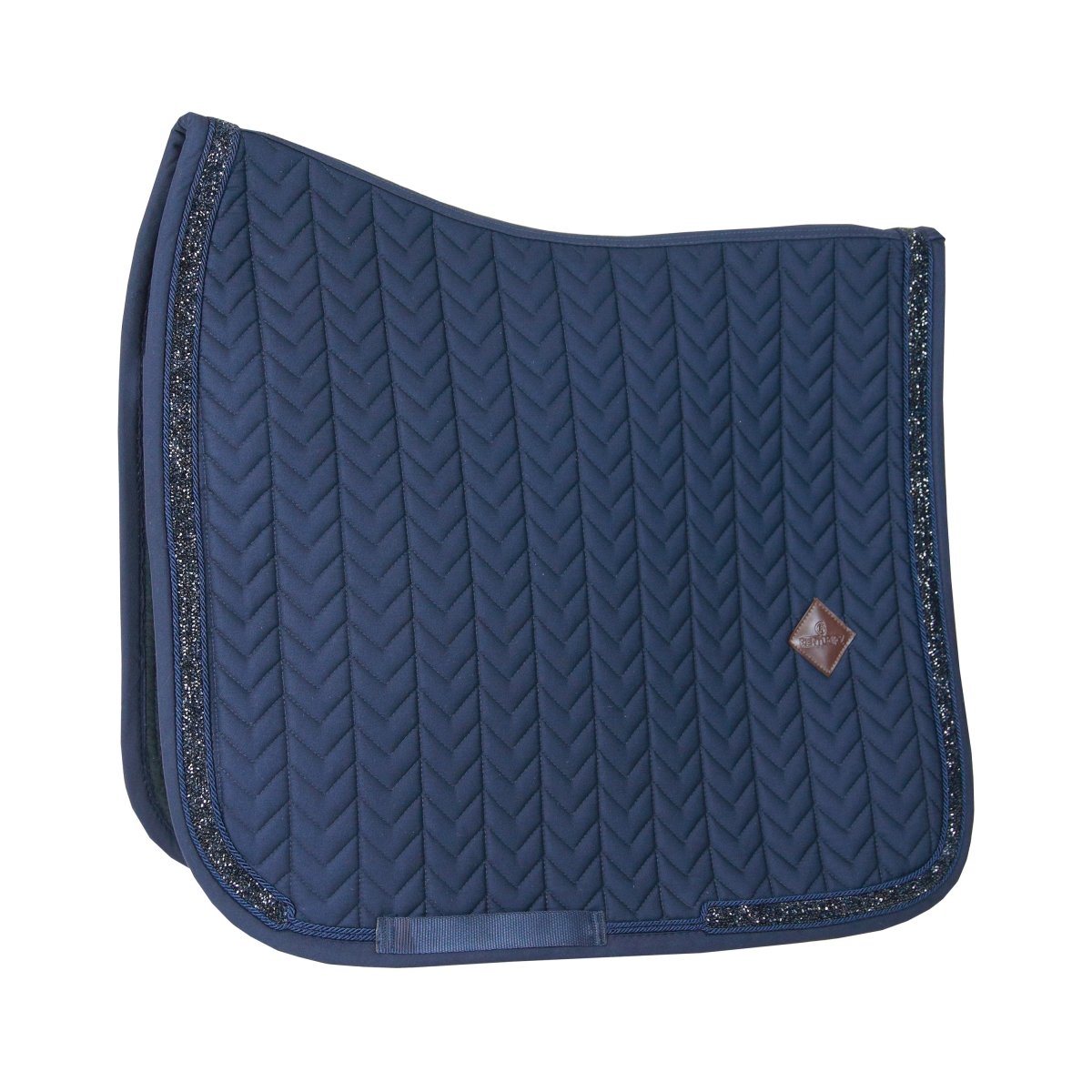 Kentucky Horsewear Glitter Stone Show Dressurunderlag - Navy - animondo.dk