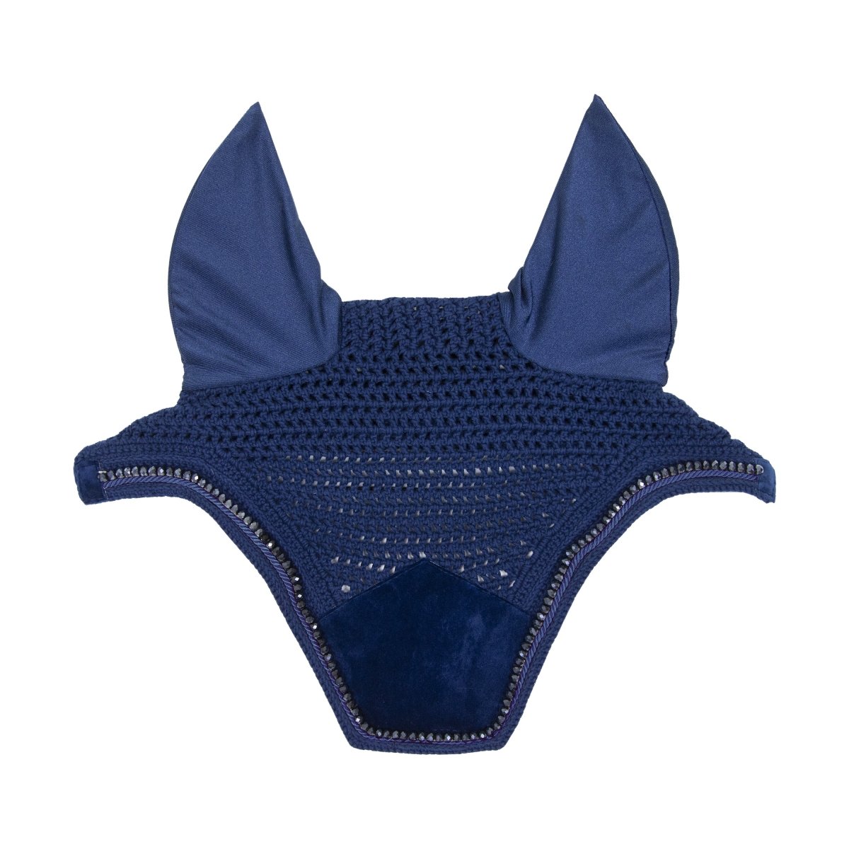 Kentucky Horsewear Wellington Velvet Pearls Hut - Navy - animondo.dk