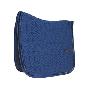 Kentucky - Velour Dressur Underlag m. Perler - Navy - animondo.dk - 42590 - 03 - DR