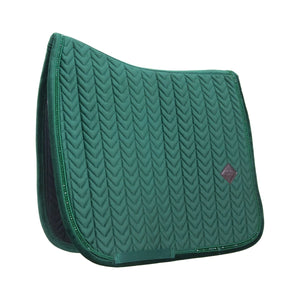 Kentucky - Velour Dressur Underlag m. Perler - Pine Green - animondo.dk - 42590 - 74 - DR