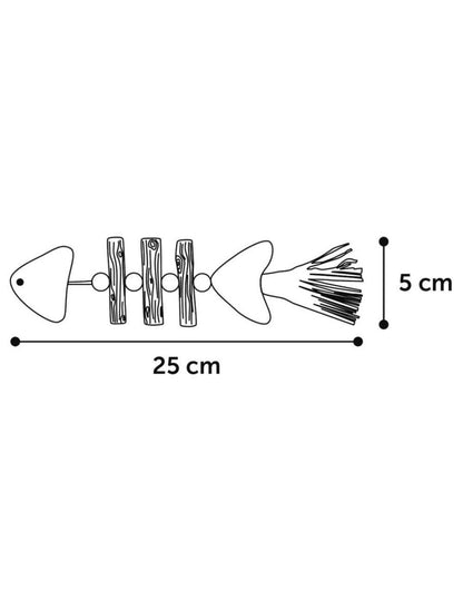 Legetøj kat, Topsy Fisk Natur - animondo.dk