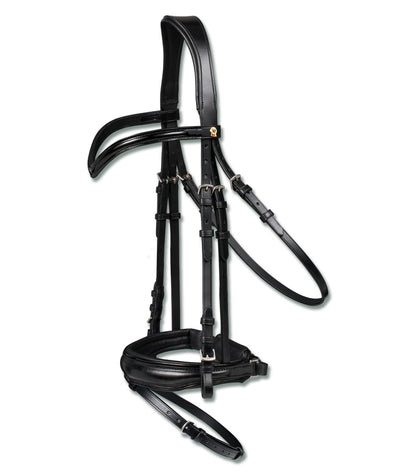 WALDHAUSEN S-LINE PATENT LEATHER BRIDLE BLACKSHINE - Black - animondo.dk